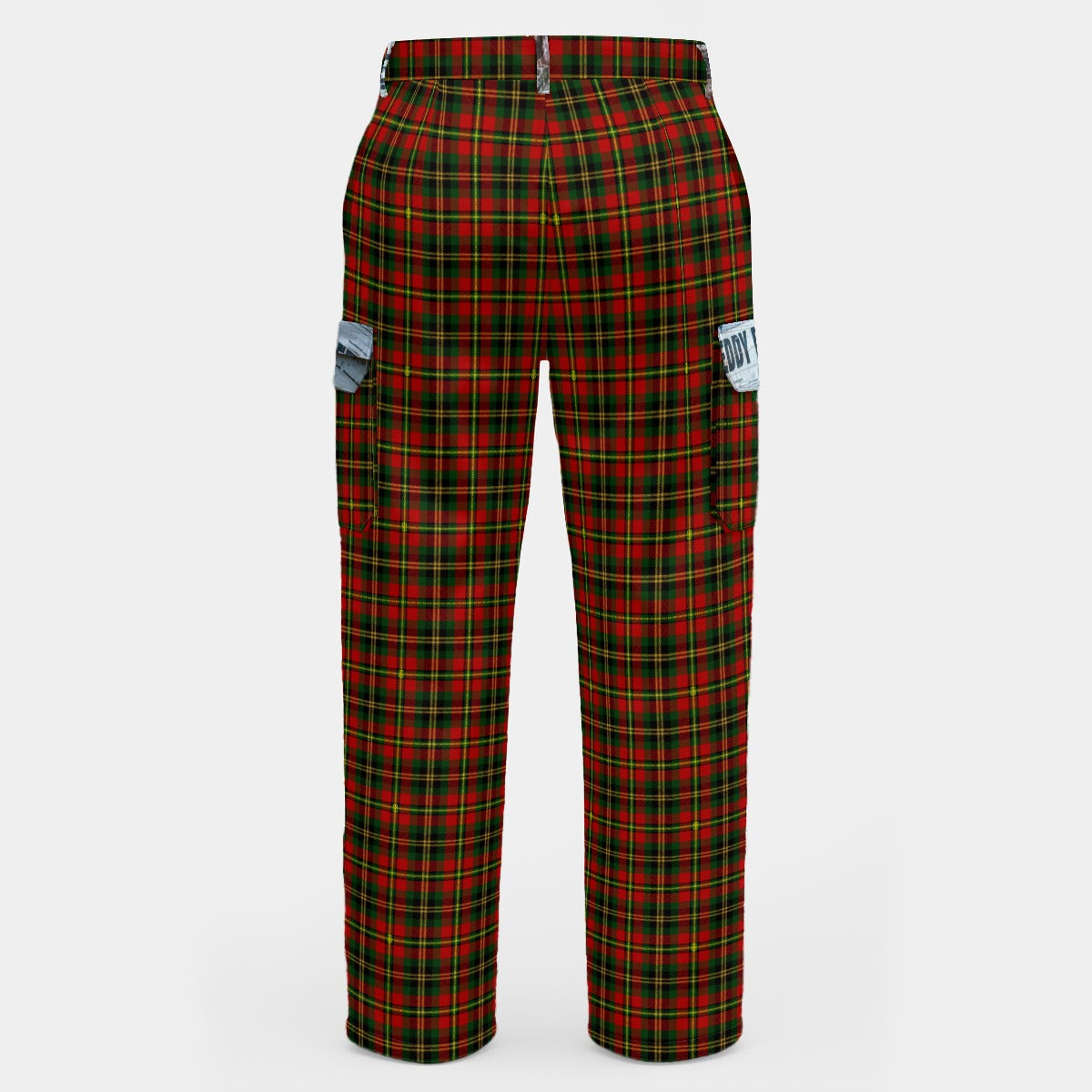 Plaid Paper Cargo Pants