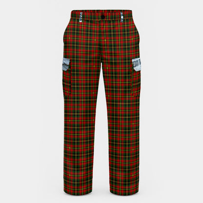 Plaid Paper Cargo Pants